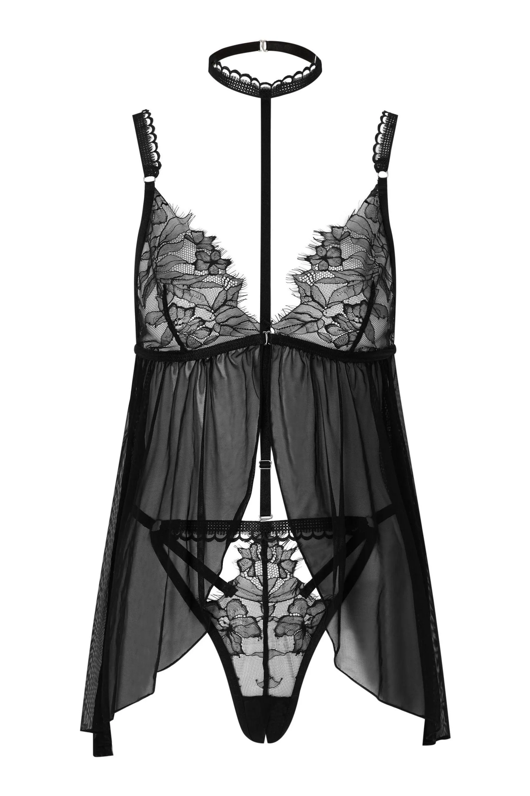 Ann Summers Loveable - Set di babydoll trasparente